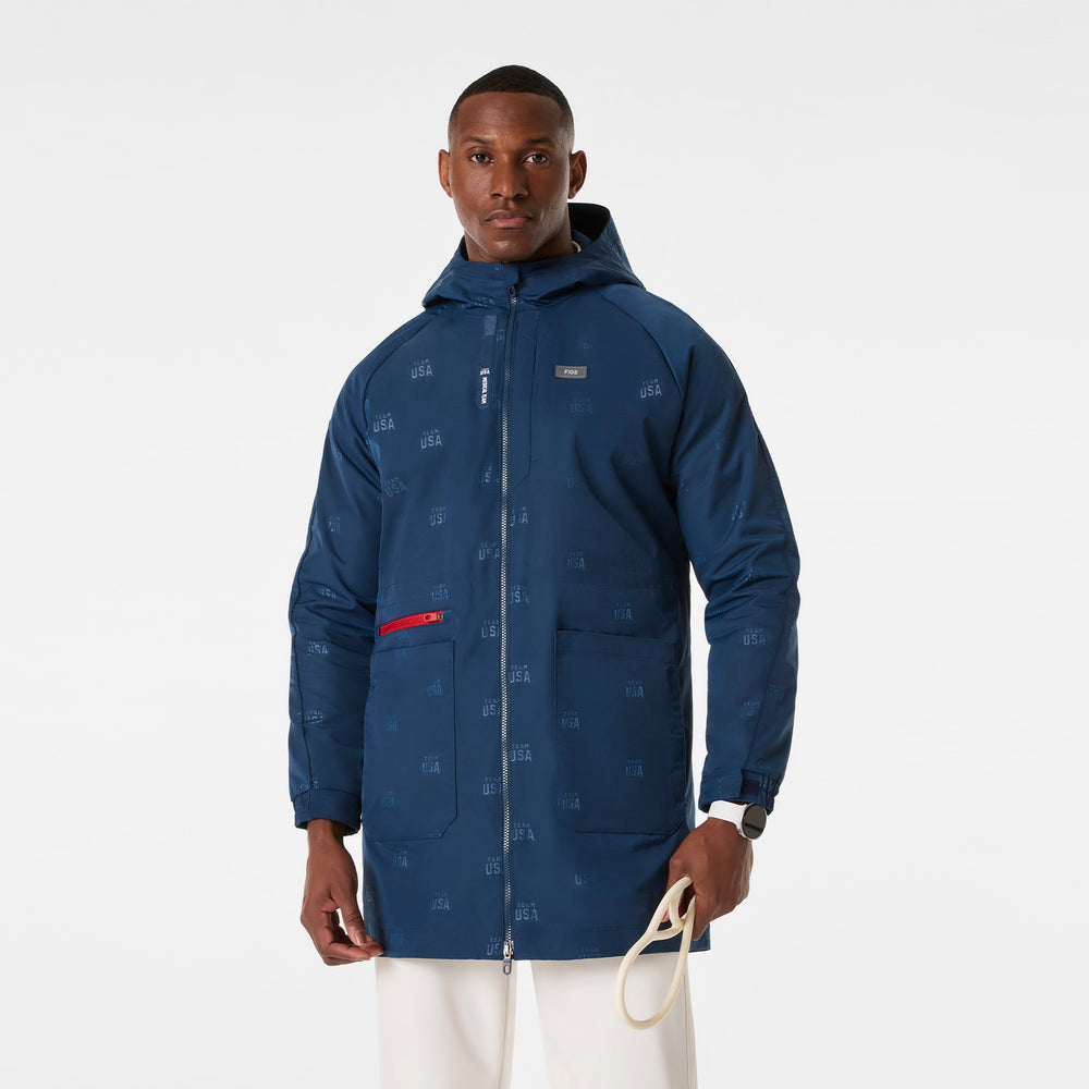 men's Team USA Blue FIGS x Team USA On-Shift Stadium Jacket™