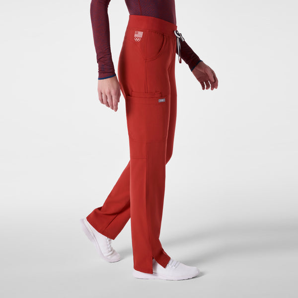 women's Team USA Red FIGS x Team USA Kade - Cargo Scrub Pant™