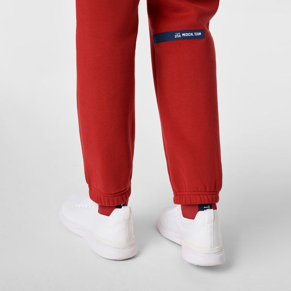 women's Team USA Red FIGS x Team USA Off-Shift - Relaxed Jogger Sweatpants™