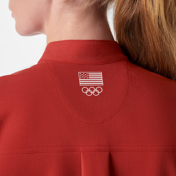 women's Team USA Red FIGS x Team USA Rafaela - Oversized Scrub Top™