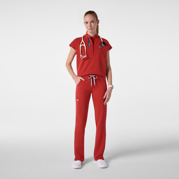 women's Team USA Red FIGS x Team USA Rafaela - Oversized Scrub Top™