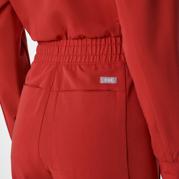 women's Team USA Red FIGS x Team USA Longsleeve Straight Leg - Petite Scrubjumpsuit™