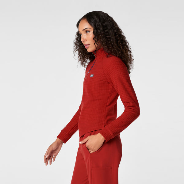 women's Team USA Red FIGS x Team USA On-Shift - Fleece ¼ Zip Top™