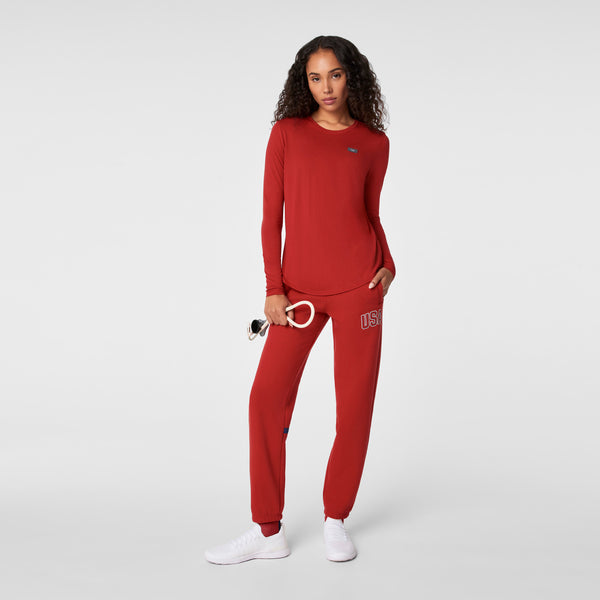 women's Team USA Red FIGS x Team USA Graphic - Long-Sleeve Underscrub