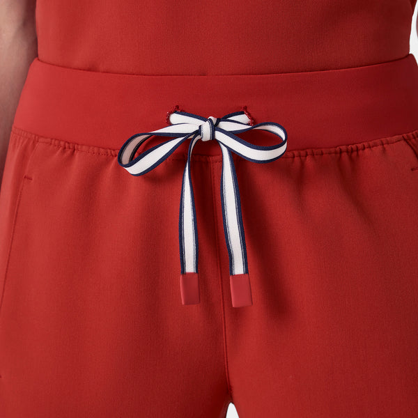 women's Team USA Red FIGS x Team USA High Waisted Wide Leg - Tall Scrub Pant