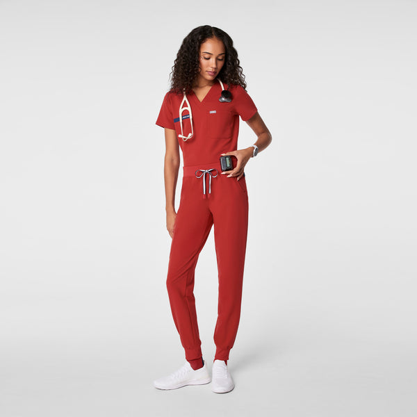 women's Team USA Red FIGS x Team USA Zamora - Jogger Scrub Pant™