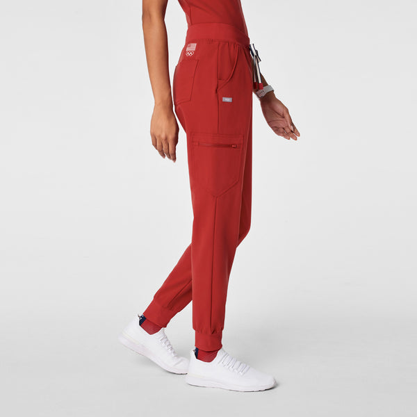 women's Team USA Red FIGS x Team USA Zamora - Tall Jogger Scrub Pant™