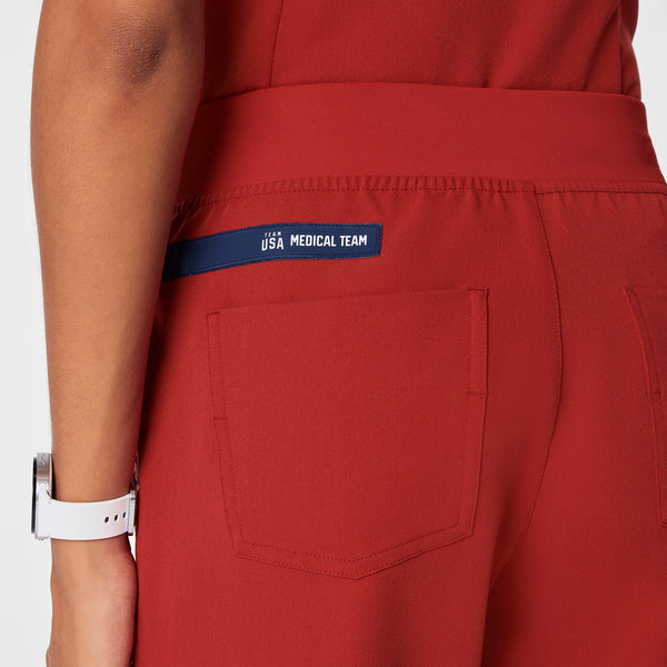 women's Team USA Red FIGS x Team USA Zamora - Tall Jogger Scrub Pant™