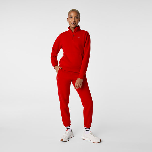 women's Winning Red Off-Shift ¼ Zip - Sweatshirt™