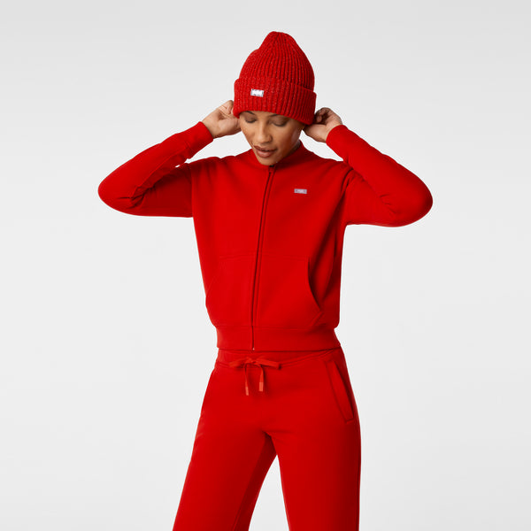 Winning Red Shimmer FIGS Logo Beanie