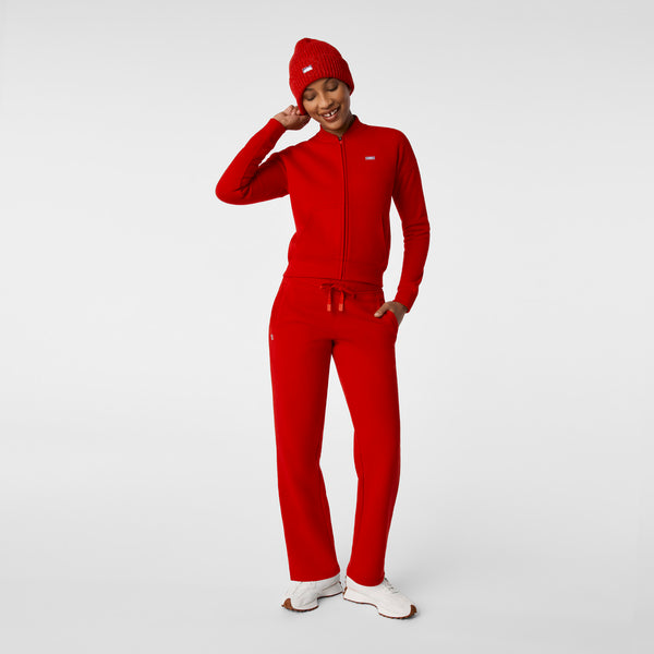 Winning Red Shimmer FIGS Logo Beanie