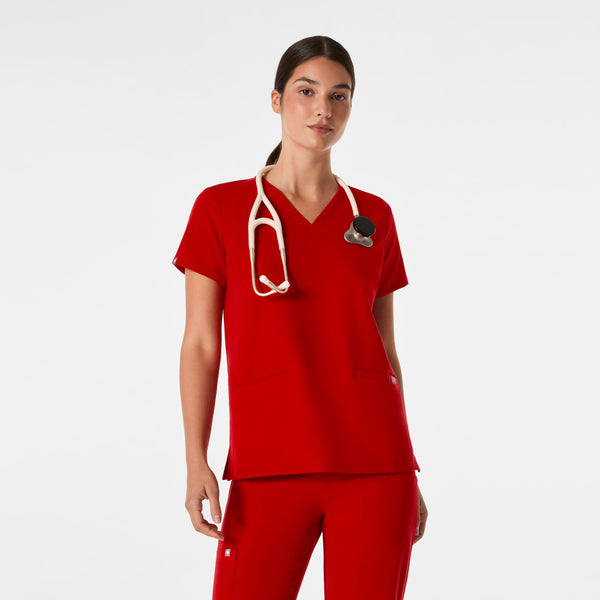 women's Winning Red Casma - Three-Pocket Scrub Top™