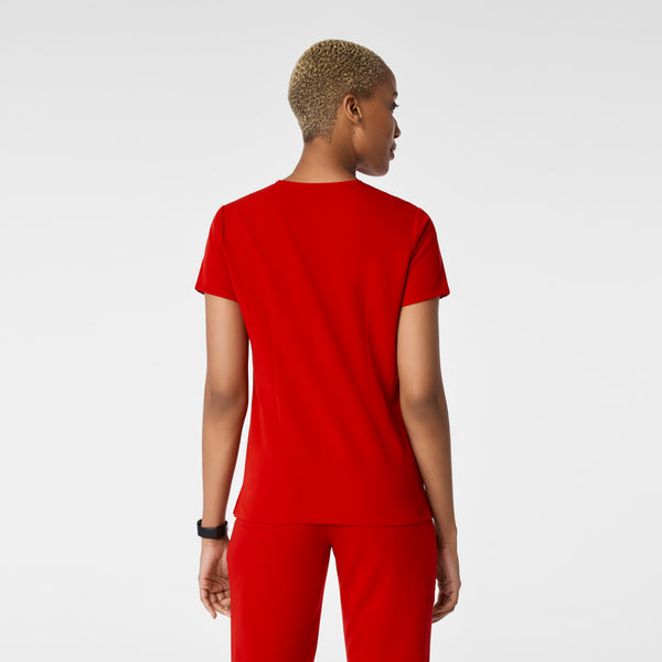 women's Winning Red Catarina Petite - One-Pocket Scrub Top™