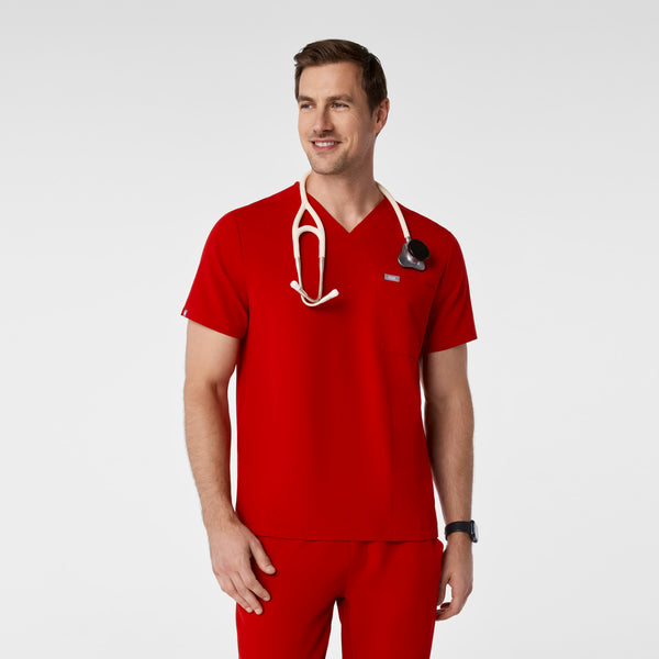 men's Winning Red Chisec - Three-Pocket Scrub Top™