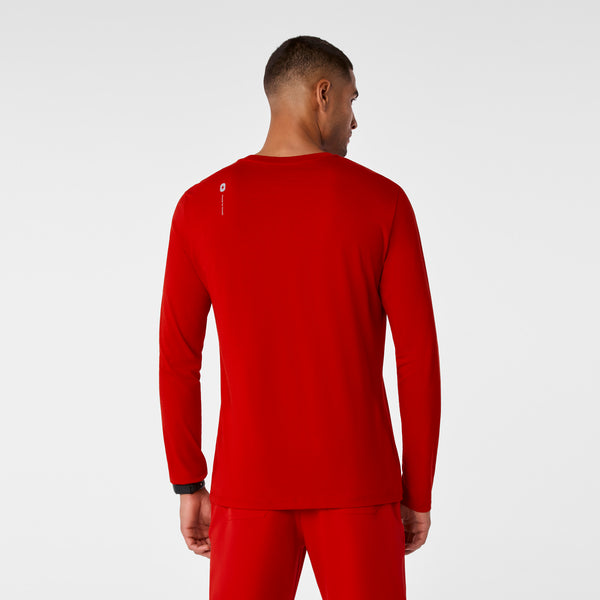 men's Winning Red All What I Wanted For Christmas Is Automated Charting Graphic Supersoft - Longsleeve Underscrub