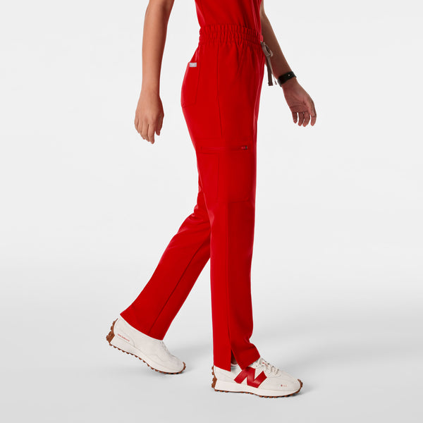 women's Winning Red High Waisted Dowa - Scrub Pants