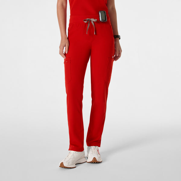 women's Winning Red High Waisted Yola - Skinny Scrub Pant™