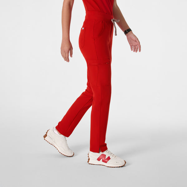 women's Winning Red High Waisted Yola - Petite Skinny Scrub Pant™