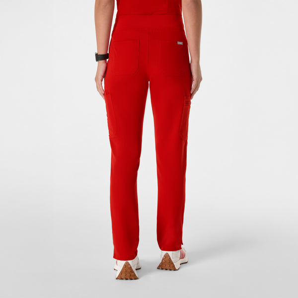 women's Winning Red High Waisted Yola - Petite Skinny Scrub Pant™