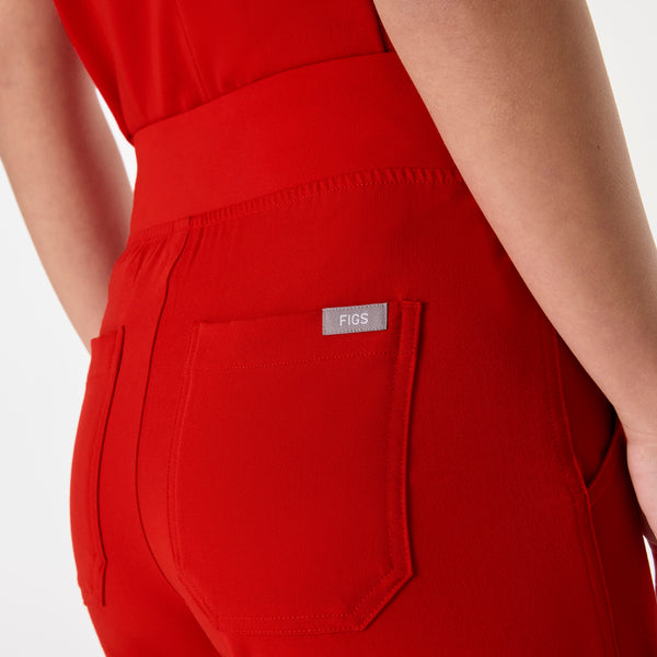 women's Winning Red High Waisted Yola - Petite Skinny Scrub Pant™