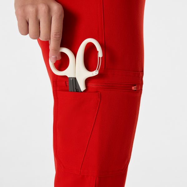 women's Winning Red High Waisted Yola - Petite Skinny Scrub Pant™