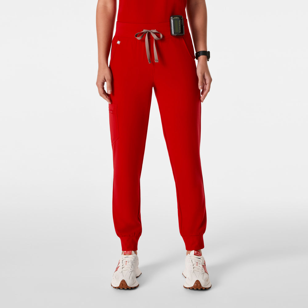 women's Winning Red High Waisted Zamora - Tall Jogger Scrub Pant™