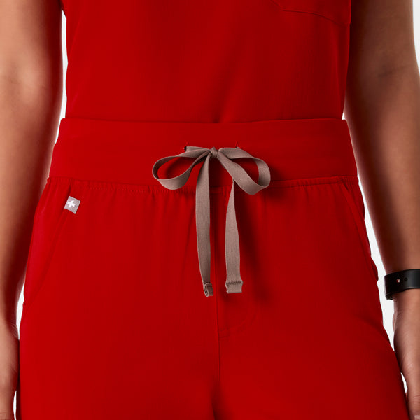 women's Winning Red High Waisted Zamora - Petite Jogger Scrub Pant™