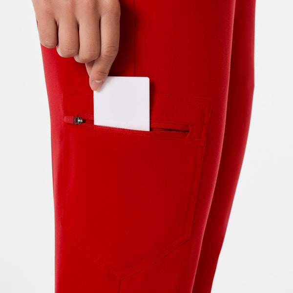 women's Winning Red High Waisted Zamora - Jogger Scrub Pant™