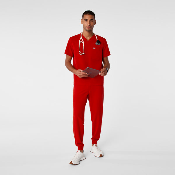men's Winning Red Leon - Three-Pocket Scrub Top™