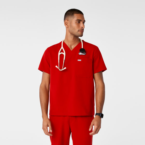 men's Winning Red Leon - Three-Pocket Scrub Top™