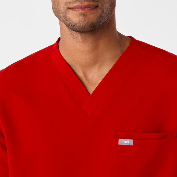 men's Winning Red Leon - Three-Pocket Scrub Top™