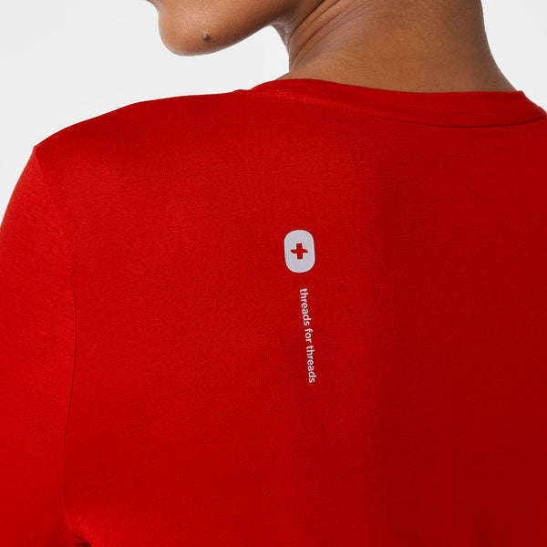 women's Winning Red Apres Shift  Supersoft - Longsleeve Underscrub