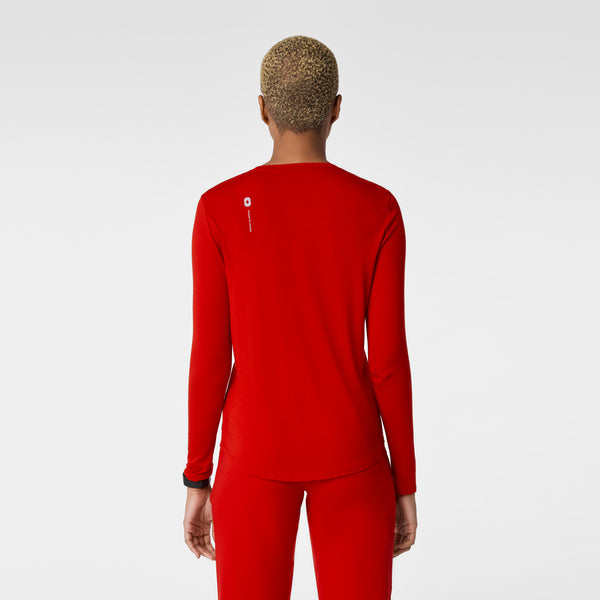 women's Winning Red Apres Shift  Supersoft - Longsleeve Underscrub