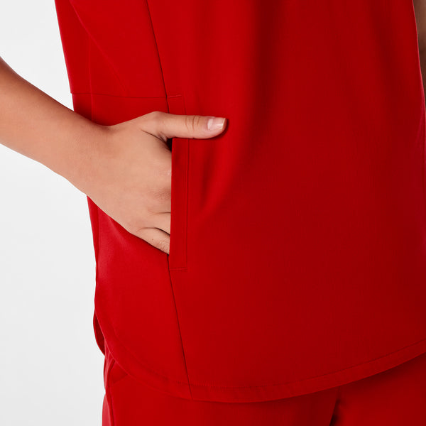 women's Winning Red Montex - Mock Neck Scrub Top