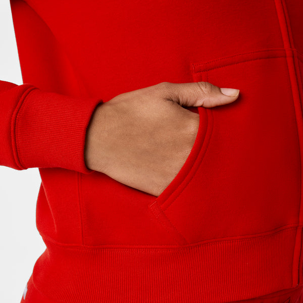 women's Winning Red Off-Shift Bomber Sweatshirt™