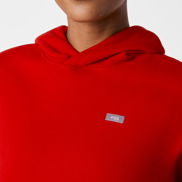 women's Winning Red Off-Shift Cropped - Hoodie Sweatshirt™
