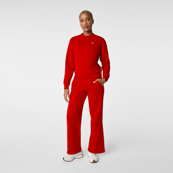 women's Winning Red Off-Shift Relaxed - Crewneck Sweatshirt™