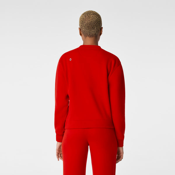 women's Winning Red Off-Shift Relaxed - Crewneck Sweatshirt™