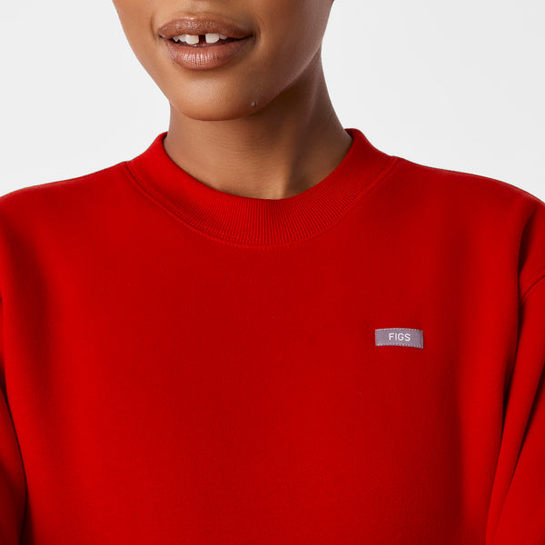 women's Winning Red Off-Shift Relaxed - Crewneck Sweatshirt™