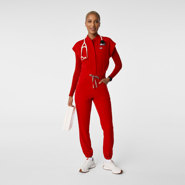 women's Winning Red Rafaela Cargo - ScrubJumpsuit™