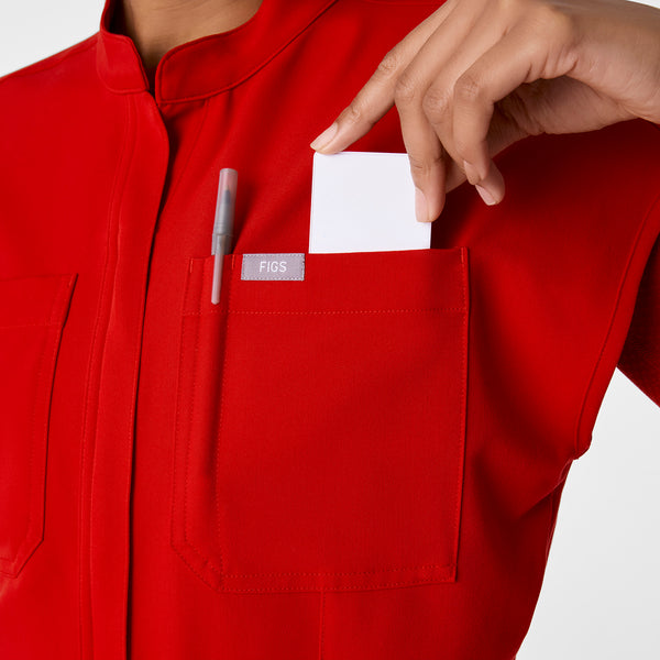 women's Winning Red Rafaela Cargo - Petite ScrubJumpsuit™