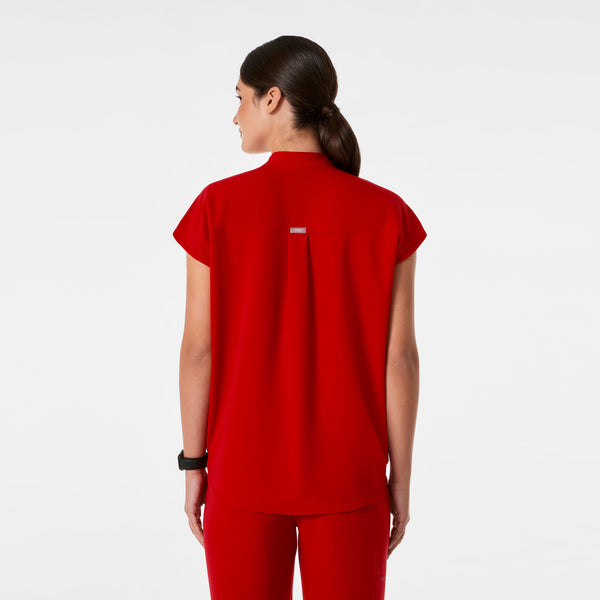 women's Winning Red Rafaela - Oversized Scrub Top™