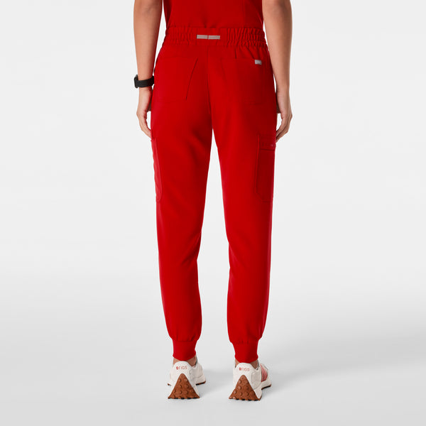 women's Winning Red Uman Relaxed - Petite Jogger Scrub Pant