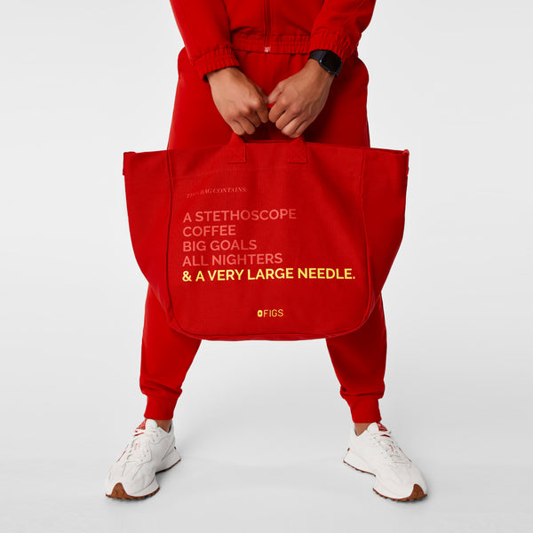 Winning Red A Very Large Needle Tote