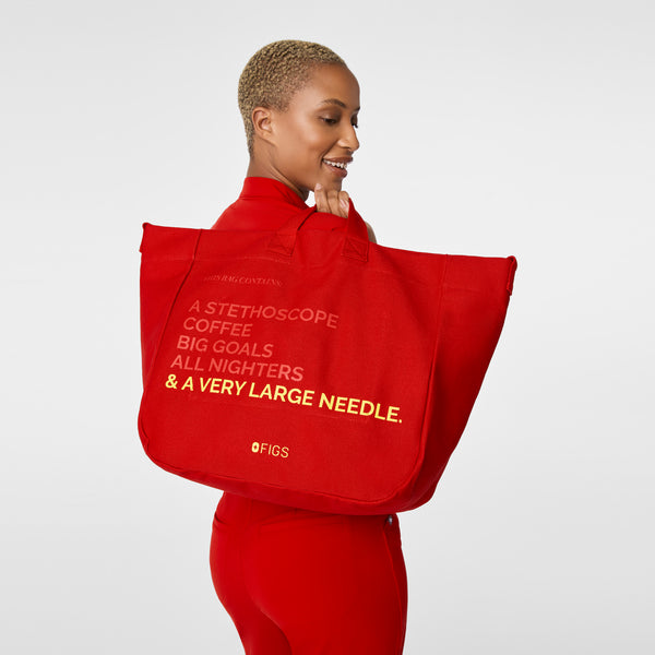 Winning Red A Very Large Needle Tote