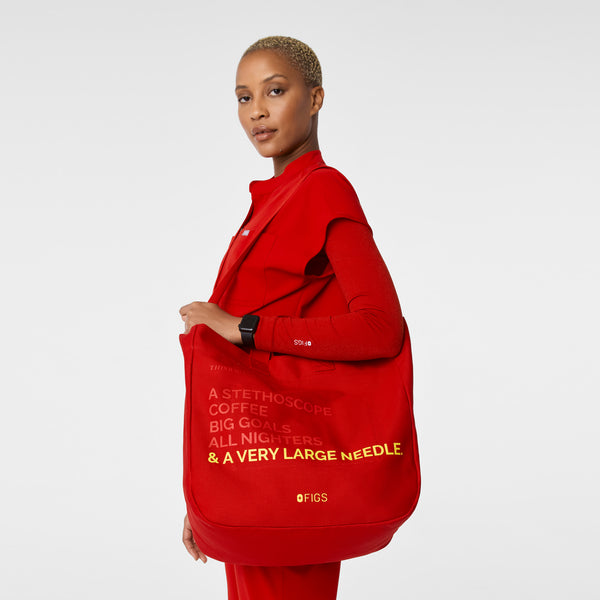 Winning Red A Very Large Needle Tote