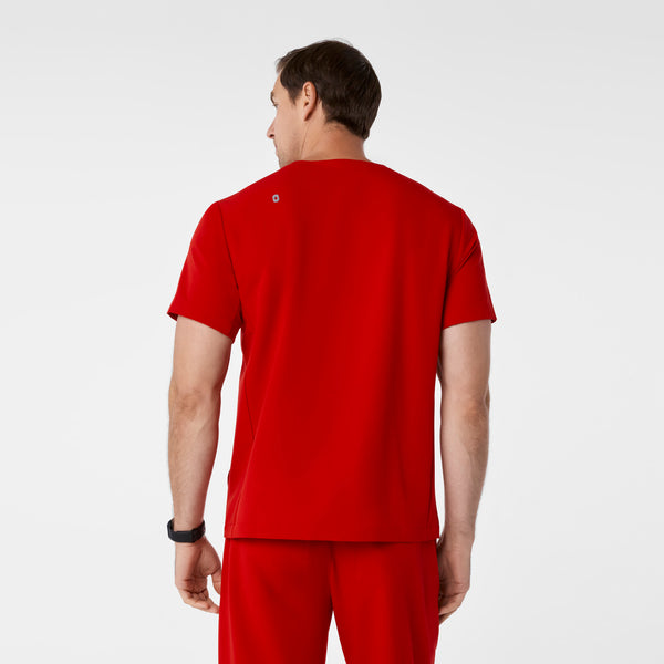 men's Winning Red Walsh V-Neck - Scrub Top
