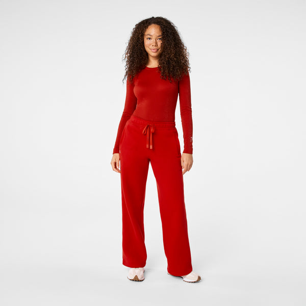 women's Winning Red Off-Shift Wide Leg - Sweatpant™