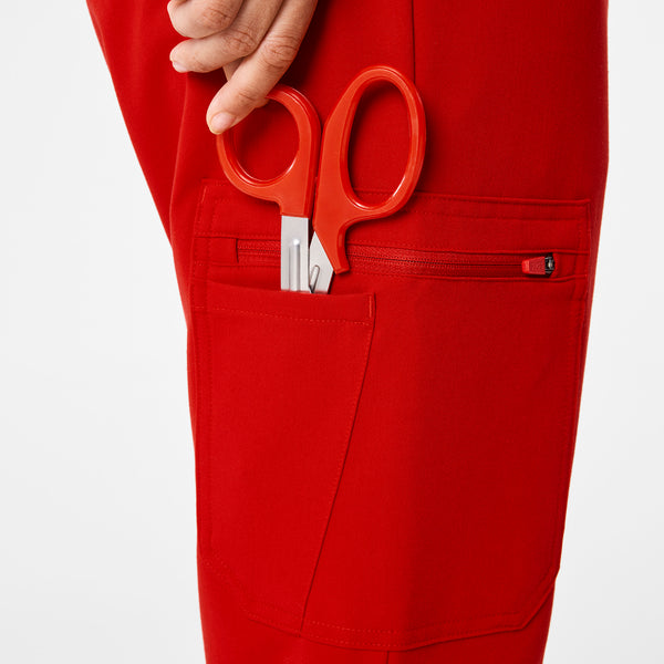 women's Winning Red High Waisted Uman Relaxed - Tall Jogger Scrub Pant