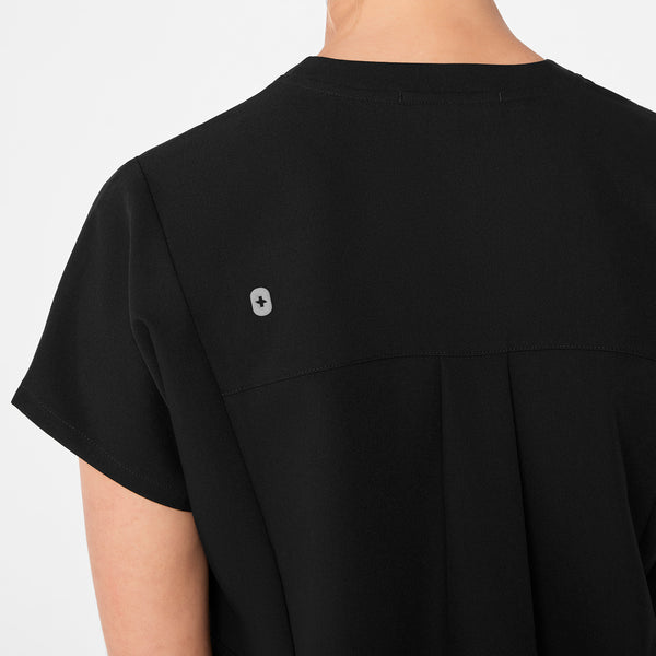 women's Black Addison Oversized Tunic - Scrub Top